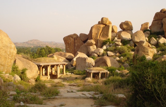 Spectacular rocky scenery Hampi India
